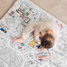 Alfombra infantil para colorear