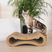 Rascador para Gatos ecológico y duradero, ideal para estirarse, jugar y descansar. Protege tus muebles con estilo y cuida el bienestar de tu felino.